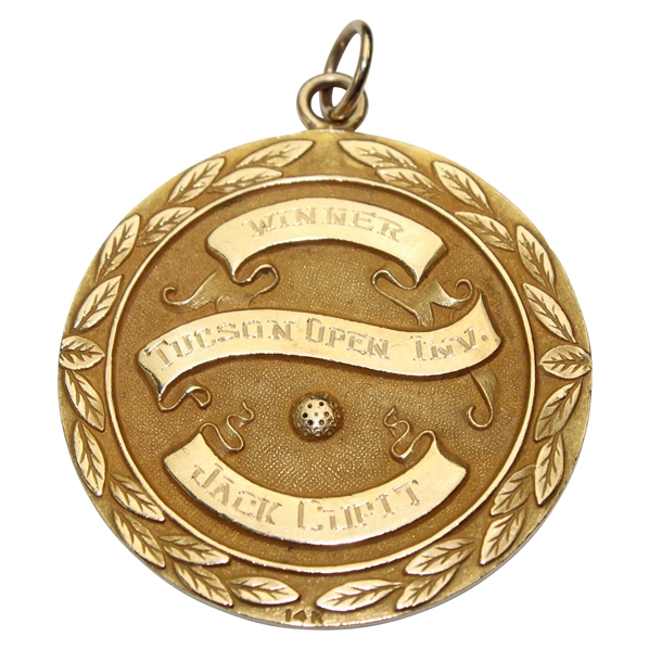 Champion Jacky Cupits 1964 Tucson Open Invitational 10k Gold Winners Medal