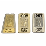 Jacky Cupits 1992, 1996 & 1997 PGA Tour Member Money Clips