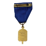 Jacky Cupit's 1957 Team Haltom's Fort Worth Gold Filled Medal w/Ribbon