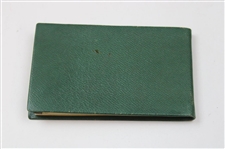 Jacky Cupit's 1967 Masters Tournament Contestant Gift - Address Book w/Jacky Cupit