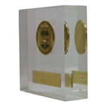 Jacky Cupit's 1962 Western Open at Medinah Winner Medal in Lucite Trophy