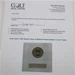 Jacky Cupit's 1962 Western Open at Medinah Winner Medal in Lucite Trophy