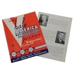 1942 Hale America National Open at Ridgemoor CC Program - Ben Hogan Winner