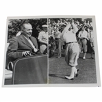 1954 Bobby Jones Composite Original Photo - Early Post-Swing & Later Golf Cart - December 29th