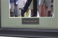 Davis Love III Signed Post Swing Photo - Framed w/Nameplate JSA ALOA