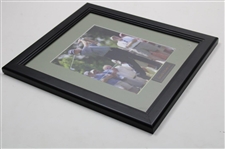 Davis Love III Signed Post Swing Photo - Framed w/Nameplate JSA ALOA