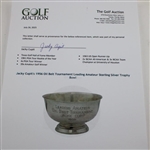 Jacky Cupit's 1956 Oil Belt Tournament Leading Amateur Sterling Silver Trophy Bowl