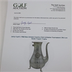 Jacky Cupit's 1960 New Orleans Country Club Invitation Tournament 3Rd Low Medal Teapot Trophy