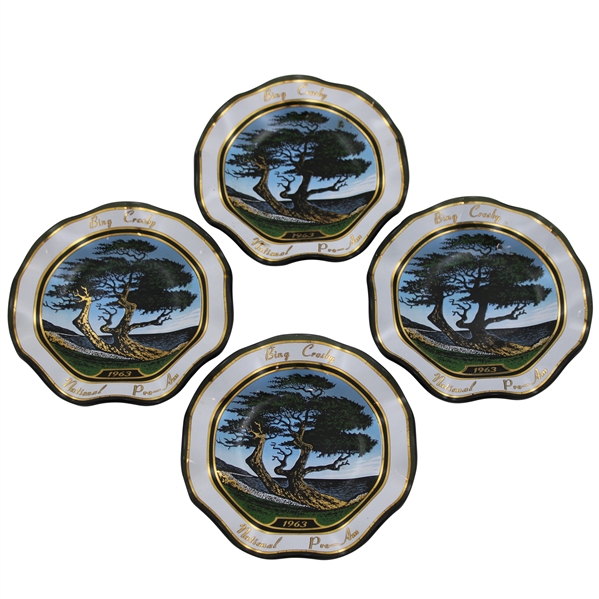 Jacky Cupits Four (4) 1963 Bing Crosby National Pro-Am Dishes