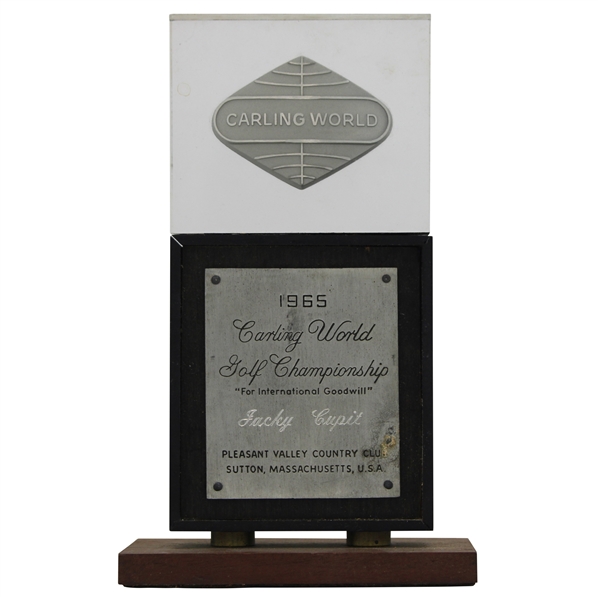 Jack Cupits 1965 Carling World Golf Championship Trophy