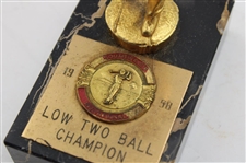 Jacky Cupit's 1958 Southwest Invitational Low Two Ball Champion Trophy