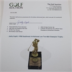 Jacky Cupit's 1958 Southwest Invitational Low Two Ball Champion Trophy