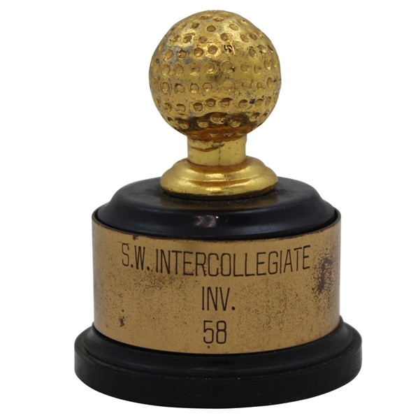 Jacky Cupits 1958 Southwest Intercollegiate Invitational Trophy
