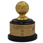 Jacky Cupits 1958 Southwest Intercollegiate Invitational Trophy