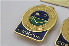 Jacky Cupit's 2000 Meadowbrook Classic Contestant & Champion Badges & 1972 San Antonio Texas Open Plate