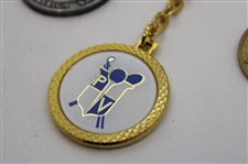 Various Keychains, Divot Tools & Money Clips from the Collection of Jacky Cupit