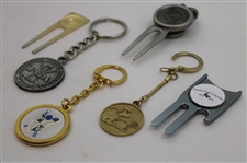 Various Keychains, Divot Tools & Money Clips from the Collection of Jacky Cupit