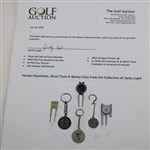 Various Keychains, Divot Tools & Money Clips from the Collection of Jacky Cupit