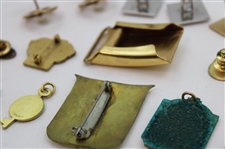 Various Cufflinks, Pins, Belt Buckle & other Golf Theme Items From The Collection of Jacky Cupit