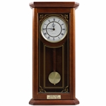 Jacky Cupit Gifted Walnut Bulova Westminster Chiming Clock for 1963 US Open Runner-Up Finish