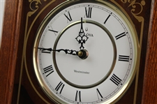 Jacky Cupit Gifted Walnut Bulova Westminster Chiming Clock for 1963 US Open Runner-Up Finish
