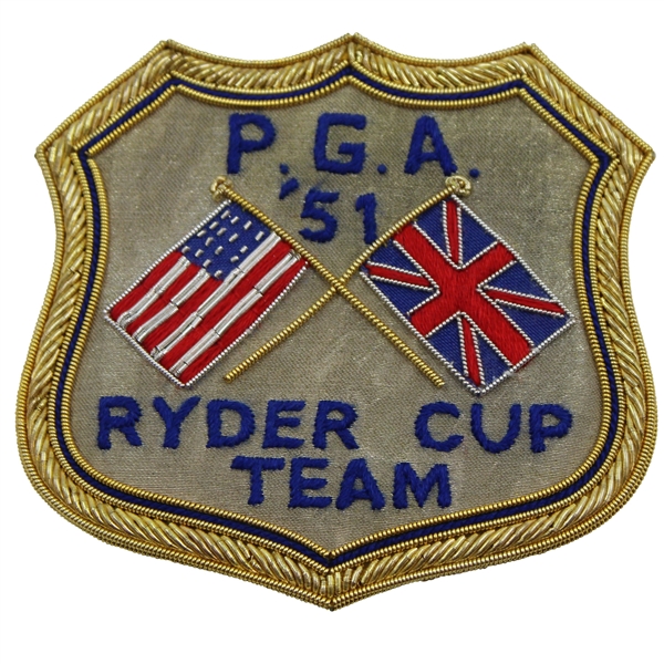 1951 Ryder Cup at Pinehurst Commemorative Bullion Coat Crest