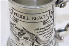 Pebble Beach Golf Links Course Layout/Scorecard Pewter Golf Tankard - Made in England