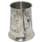 St. Andrews 'The Old Course' Course Layout/Scorecard Pewter Golf Tankard - Made in England