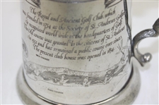 St. Andrews 'The Old Course' Course Layout/Scorecard Pewter Golf Tankard - Made in England