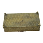Golf Themed Gold Tone JB Pat Trinket Box