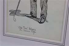 Old Tom Morris Ink On Paper - Framed