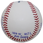 MLB HOF Pitcher Goose Gossage Signed Rawlings Official Baseballs w/Full Stats Inscriptions JSA ALOA