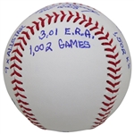 MLB HOF Pitcher Goose Gossage Signed Rawlings Official Baseballs w/Full Stats Inscriptions JSA ALOA