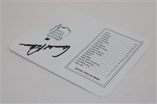 Arnold Palmer Signed Augusta National Scorecard JSA ALOA