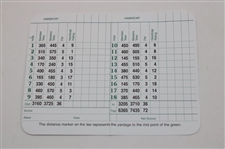 Arnold Palmer Signed Augusta National Scorecard JSA ALOA