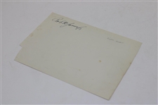 Bobby Jones Signed Album Page Circa 1935 JSA ALOA