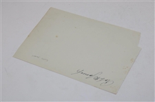 Bobby Jones Signed Album Page Circa 1935 JSA ALOA