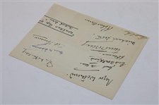 1934 British Walker Cup Team Signed Album Page JSA ALOA