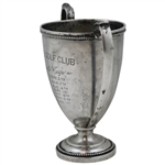 1901 Scarsdale Golf Club Sterling Silver Presidents Cup Trophy - Tillinghast Design