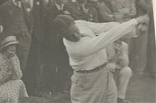 1930 Bobby Jones Mid-Swing at The Open Championship at Hoylake Platinotype Photo - Signed By Photographer