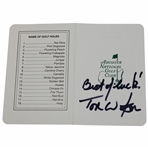 Tom Watson Signed Augusta National GC Scorecard JSA ALOA