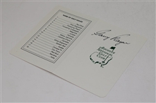 Gary Player Signed Augusta National GC Scorecard JSA ALOA