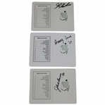 George Archer, Doug Ford & Jack Burke Signed Augusta National GC Scorecards JSA ALOA