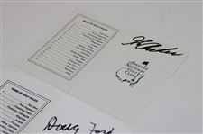 George Archer, Doug Ford & Jack Burke Signed Augusta National GC Scorecards JSA ALOA