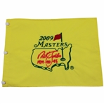 Nick Faldo Signed 2009 Masters Embroidered Flag w/Years Won JSA ALOA