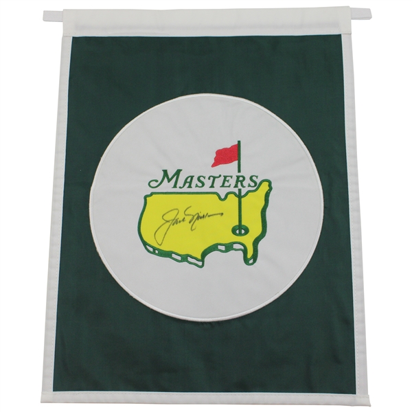 Jack Nicklaus Signed Undated Masters Tournament Garden Flag JSA ALOA
