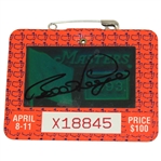 Bernhard Langer Signed 1993 Masters Tournament SERIES Badge #X18845 JSA ALOA 