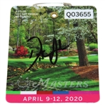 Dustin Johnson Signed 2020 Masters Tournament Series Badge #Q03655 JSA ALOA