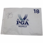 Xander Schauffele Signed 2024 PGA Championship at Valhalla Embroidered Flag JSA ALOA
