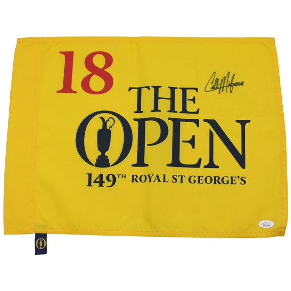 Colin Morikawa Signed 2021 Open Championship At Royal St. Georges Flag JSA #WIT719703
